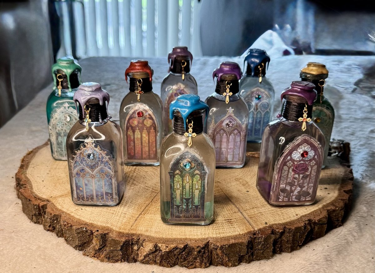 Stained Glass Potion Bottle Series